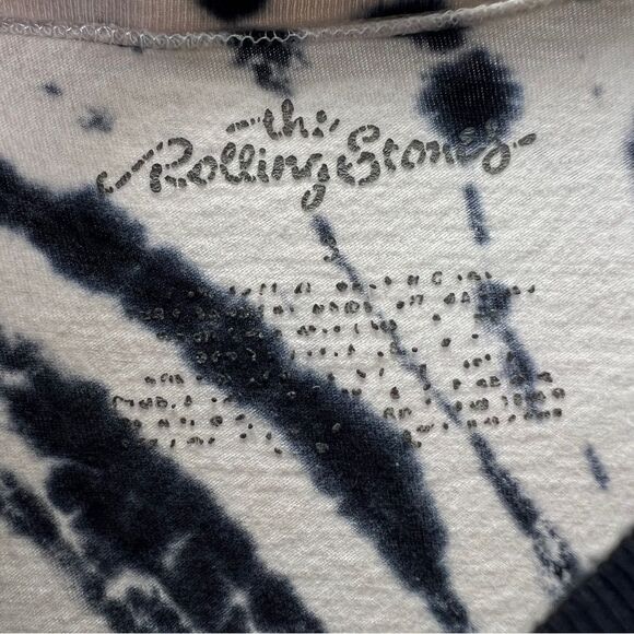 The Rolling Stones Black and White Tie-Dye Tee - Picture 5 of 8